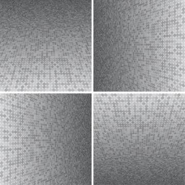 Set Grey Circle Dotted Vector Background. Stock Illustration