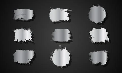 Set of grey grunge abstract Stock Illustration