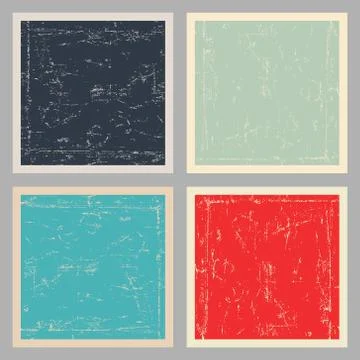 Set of grunge background Stock Illustration