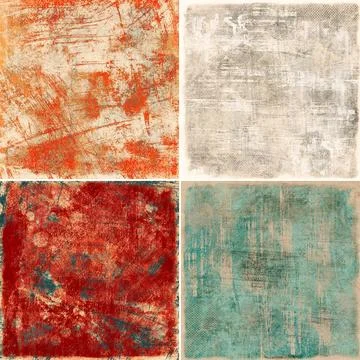 Set of grunge background Stock Photos