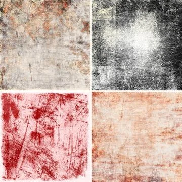 Set of grunge background Stock Photos