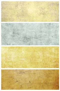Set of grunge backgrounds with space for text or image Stock Photos