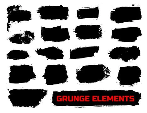Set of grunge banners. Stock Illustration