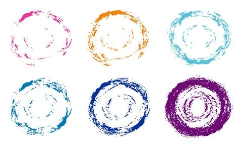 Set of grunge design elements abstract isolated illustration 스톡 일러스트