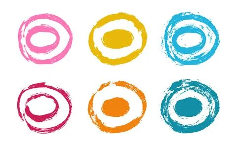 Set of grunge design elements abstract vector isolated illustration Illustrazione stock