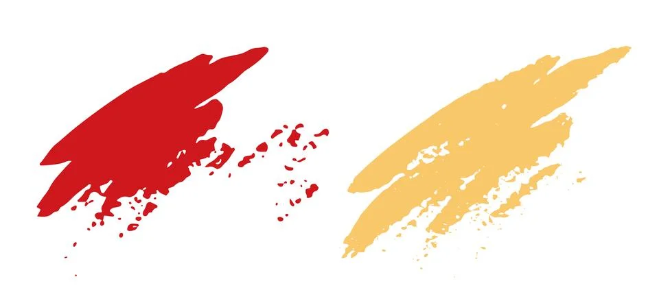 Set of grunge design elements colored vector illustration 스톡 일러스트