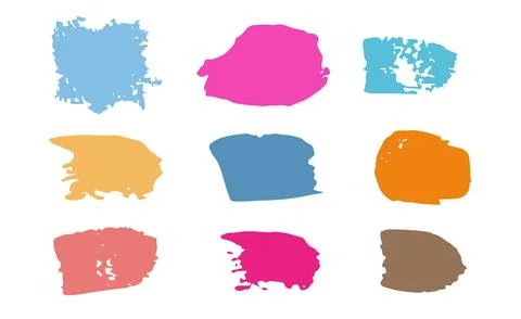 Set of grunge dirty design elements abstract isolated illustration Stockillustratie