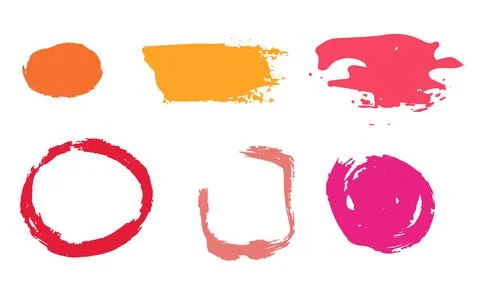 Set of grunge dirty design elements abstract vector illustration Illustrazione stock