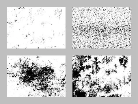 Set of grunge distressed texture background Stock Illustration