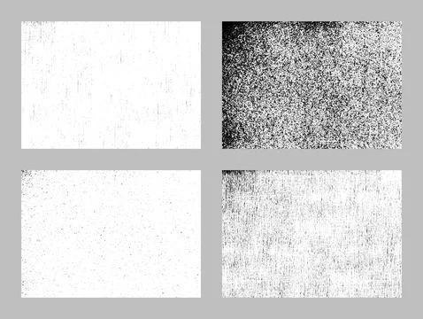 Set of grunge distressed texture background Stock Illustration