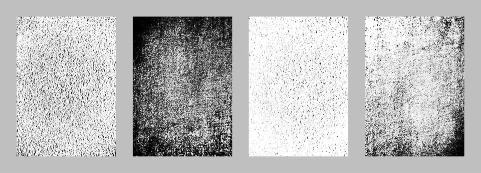 Set of grunge distressed texture background Stock Illustration
