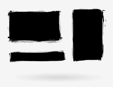 Set of grunge elements for your design. Template for banners, posters, backgr Illustrazione stock