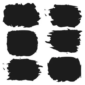 Set of grunge shapes frames. EPS 10 Illustrazione stock