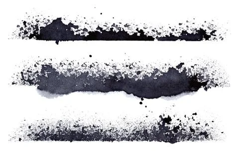 Set of grunge stripes Stock Photos