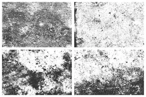 Set of grunge texture vector illustration Stock Illustration