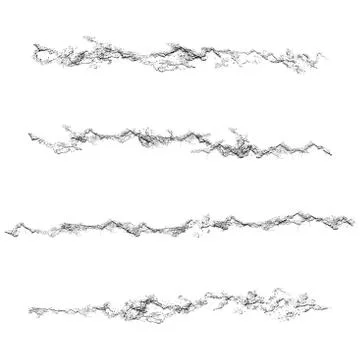 Set of grunge textures Black and white scratches. Stock Illustration