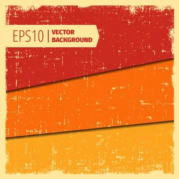 Set of grunge vector background in layers and border Illustrazione stock