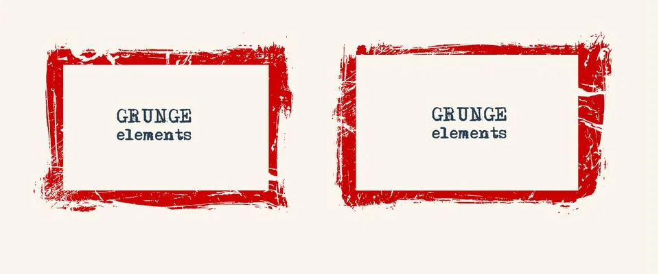 Set of grunge vector frames. Grunge background. Stockillustratie