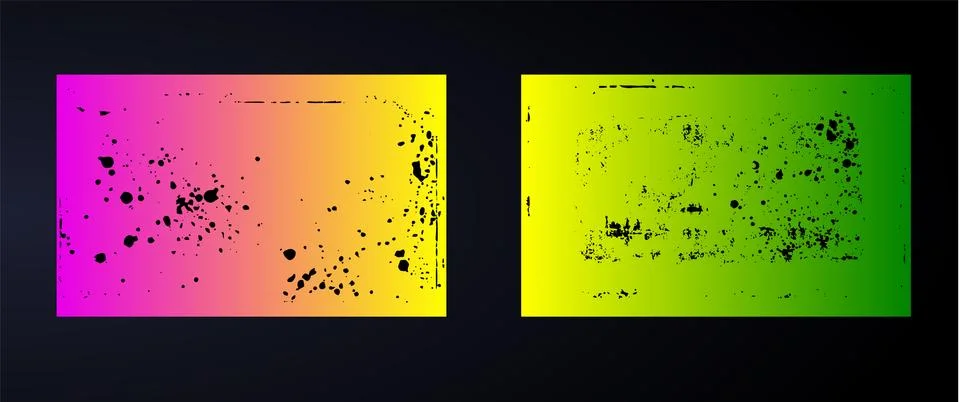 Set of grunge vector frames. Grunge background. Stock Illustration