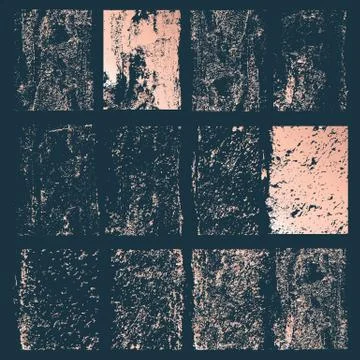 Set of grunge vector shapes. Vector banners. Abstract shapes. Big pack. Grung Stock Illustration