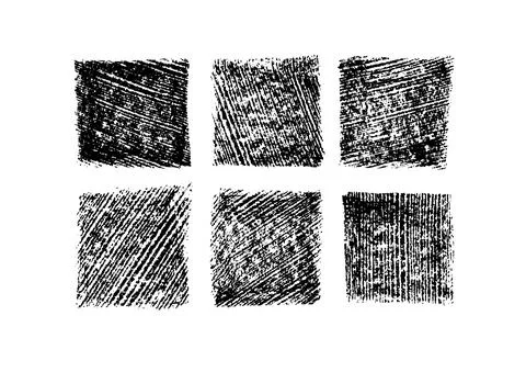 Set of grunge vector square template backgrounds. Stock Illustration