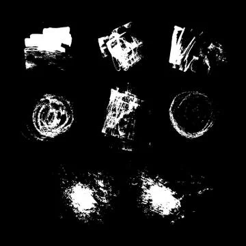 Set of grunged elements for design Stock Illustration
