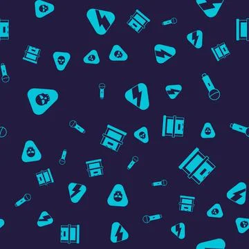 Set Guitar pick, Microphone,  and Piano on seamless pattern. Vector Stock Illustration