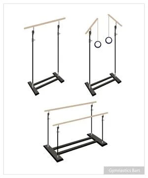 Set of Gymnastic Tools on White Background イラスト素材