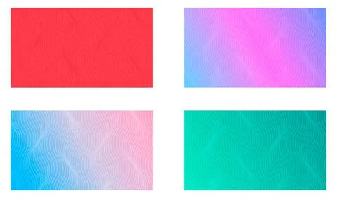 Set of Halftone abstract background design, modern geometric texture, vector Stock Illustration