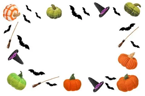 A set of Halloween holiday decorations Stock Illustration