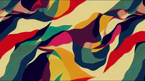 Set of hand-drawn abstract brush stroke animations. Seamless Video stock 220118238