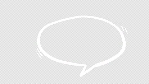 Set of hand drawn animated doodles of speech bubble. Stock Footage 268880480