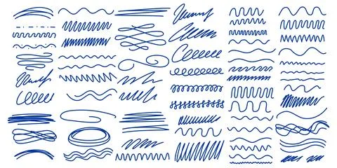 Set hand drawn elements for diary, notes and drafts Stock Illustration
