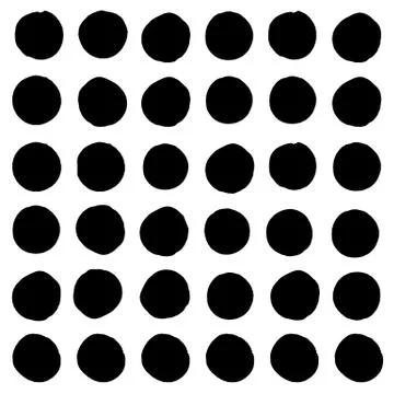 Set of hand drawn grunge circle stains for background Stock Illustration