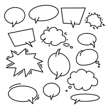 Set of hand drawn infographic elements on white background.. Abstract arrows Stock Illustration