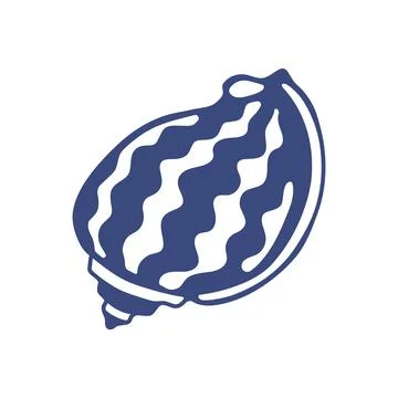 Set of Hand drawn ink vector seashell illustration. Conceptual, naive marin.. イラスト素材