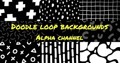 Set of hand drawn looping backgrounds wi... | Stock Video | Pond5
