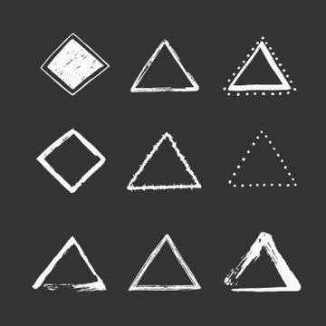Set of hand drawn round shapes. Vector illustration Stock Illustration