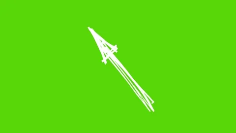 Set of Hand Drawn Scribble Arrows Pack Stock Footage 303466397