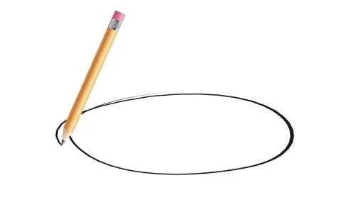 Set of the hand drawn scribble circles. Vector element. Illustration on white Stock Illustration