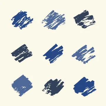 Set of hand drawn shapes. Vector illustration Stock Illustration