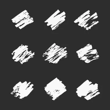 Set of hand drawn shapes. Vector illustration Stock Illustration