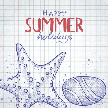 Set of Hand Drawn Various Elements Set of Hand Drawn Various Elements On L... Foto stock