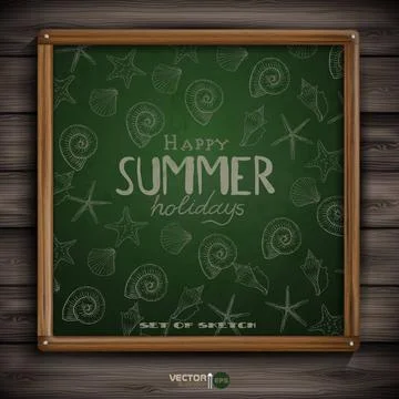 Set of Hand Drawn Various Elements Set of Hand Drawn Various Elements On A... Foto stock