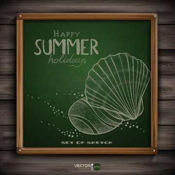 Set of Hand Drawn Various Elements Set of Hand Drawn Various Elements On A... Foto stock