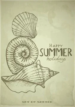 Set of Hand Drawn Various Elements Set of Hand Drawn Various Elements On O... Stock Photos