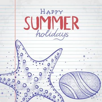 Set of Hand Drawn Various Elements Set of Hand Drawn Various Elements On L... Stock Photos