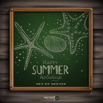 Set of Hand Drawn Various Elements Set of Hand Drawn Various Elements On A... Stock Photos