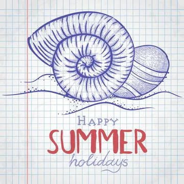 Set of Hand Drawn Various Elements Set of Hand Drawn Various Elements On L... Stock Photos