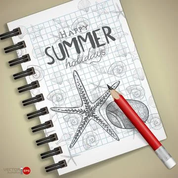 Set of Hand Drawn Various Elements Set of Hand Drawn Various Elements On L... Stock Photos